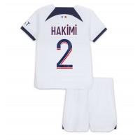 Camiseta Paris Saint-Germain Achraf Hakimi #2 Visitante Equipación para niños 2023-24 manga corta (+ pantalones cortos)